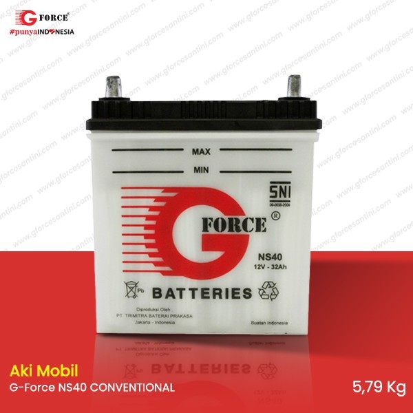G Force Aki Mobil Conventional NS40 32AH 12V