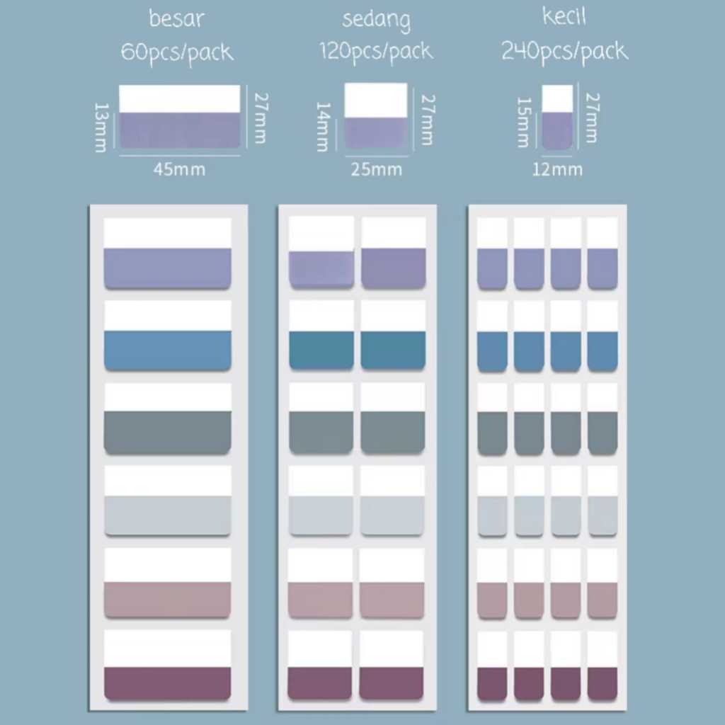 Jual [ READY STOCK ] DELI INDEX MARKER / Index Tab / Penanda Halaman ...