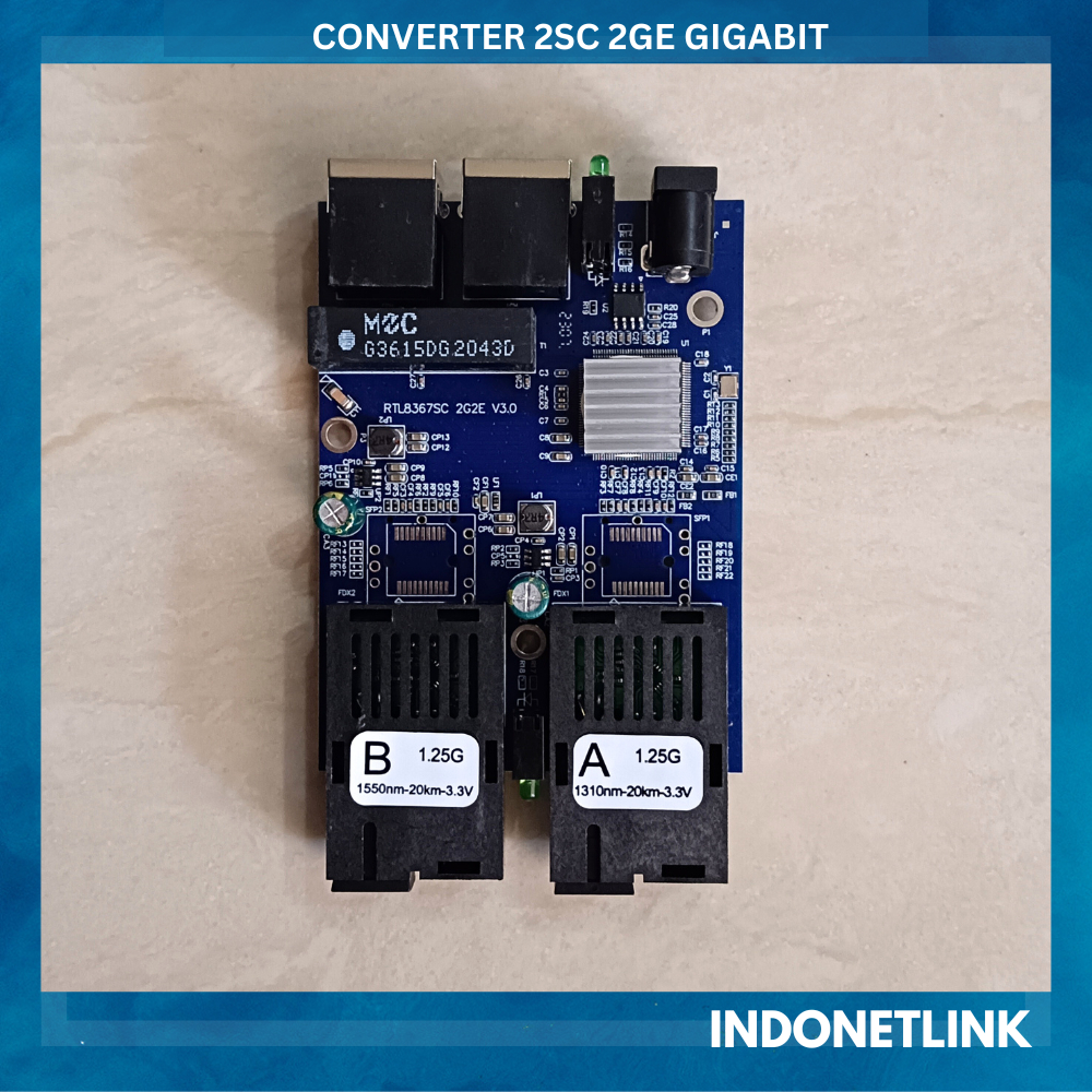 Jual Media Converter Gigabit 2SC 2GE Fiber Optical Ethernet | Shopee ...