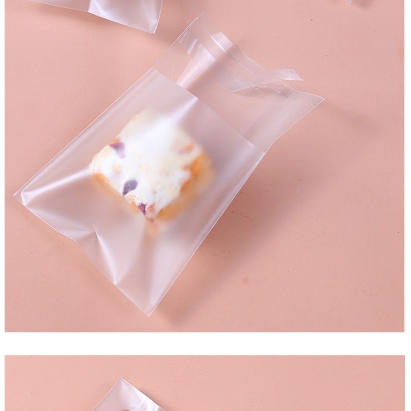 Jual 7x7cm 100pc plastik cookies perekat seal roti plastik roti kertas ...