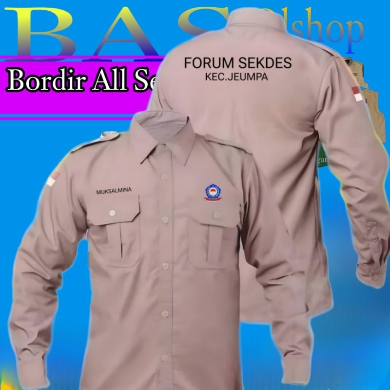 Jual Kemeja SEKDES lengan panjang seragam sekdes baju sekretaris desa ...