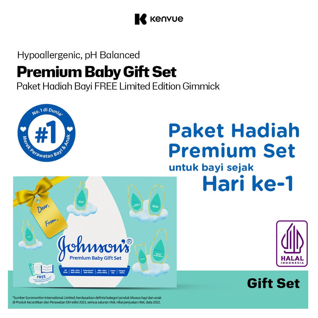 Jual Johnson Baby Essentials Gift Set Kado Perlengkapan Bayi Baru
