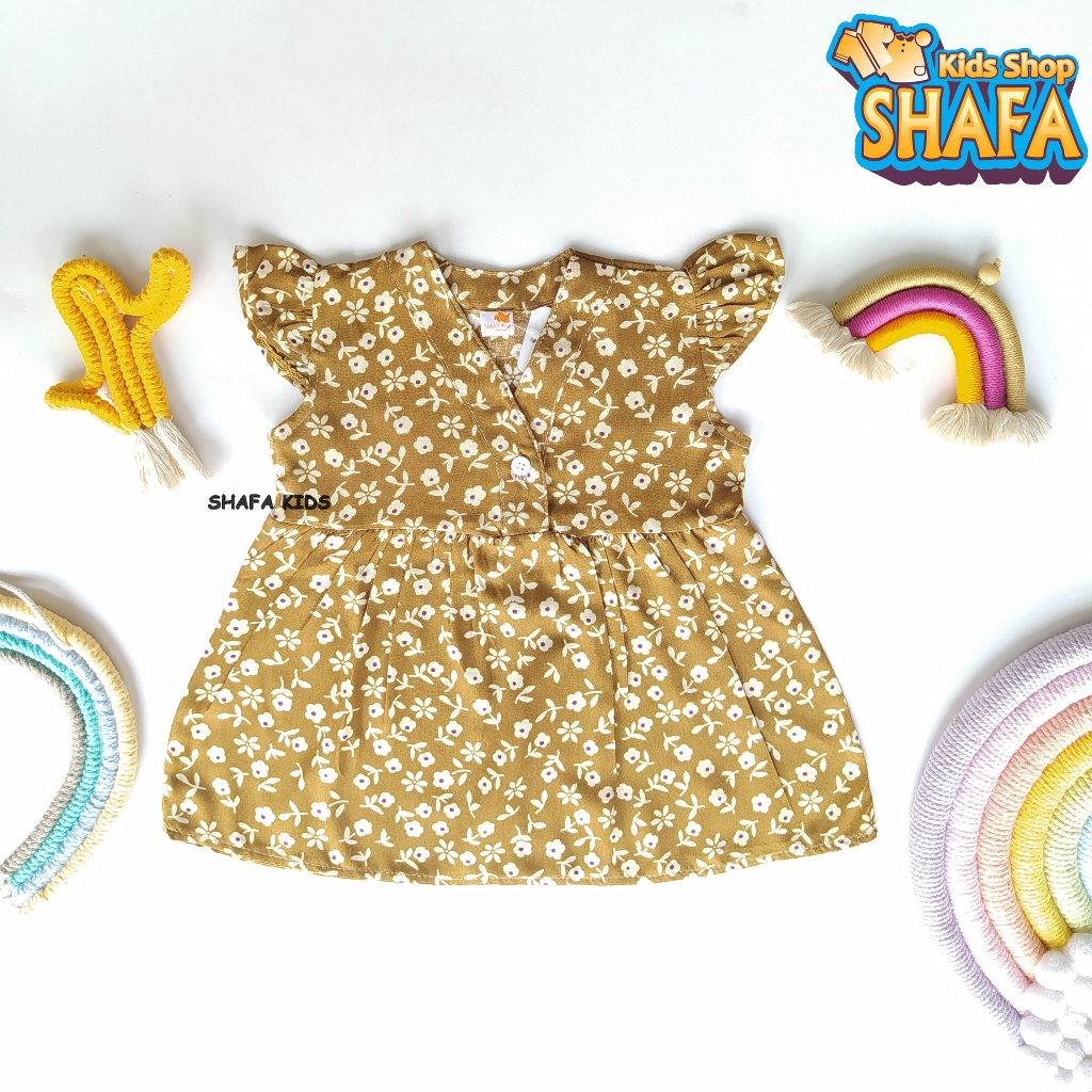 Jual SHAFA KIDS SHOP/ DRESS BAYI PEREMPUAN NEWBORN USIA 0 18 BULAN BAJU ...