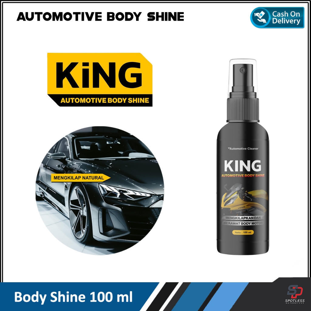 Jual Pengkilap dan Pembersih Body Mobil dan Motor Spray King Body Shine
