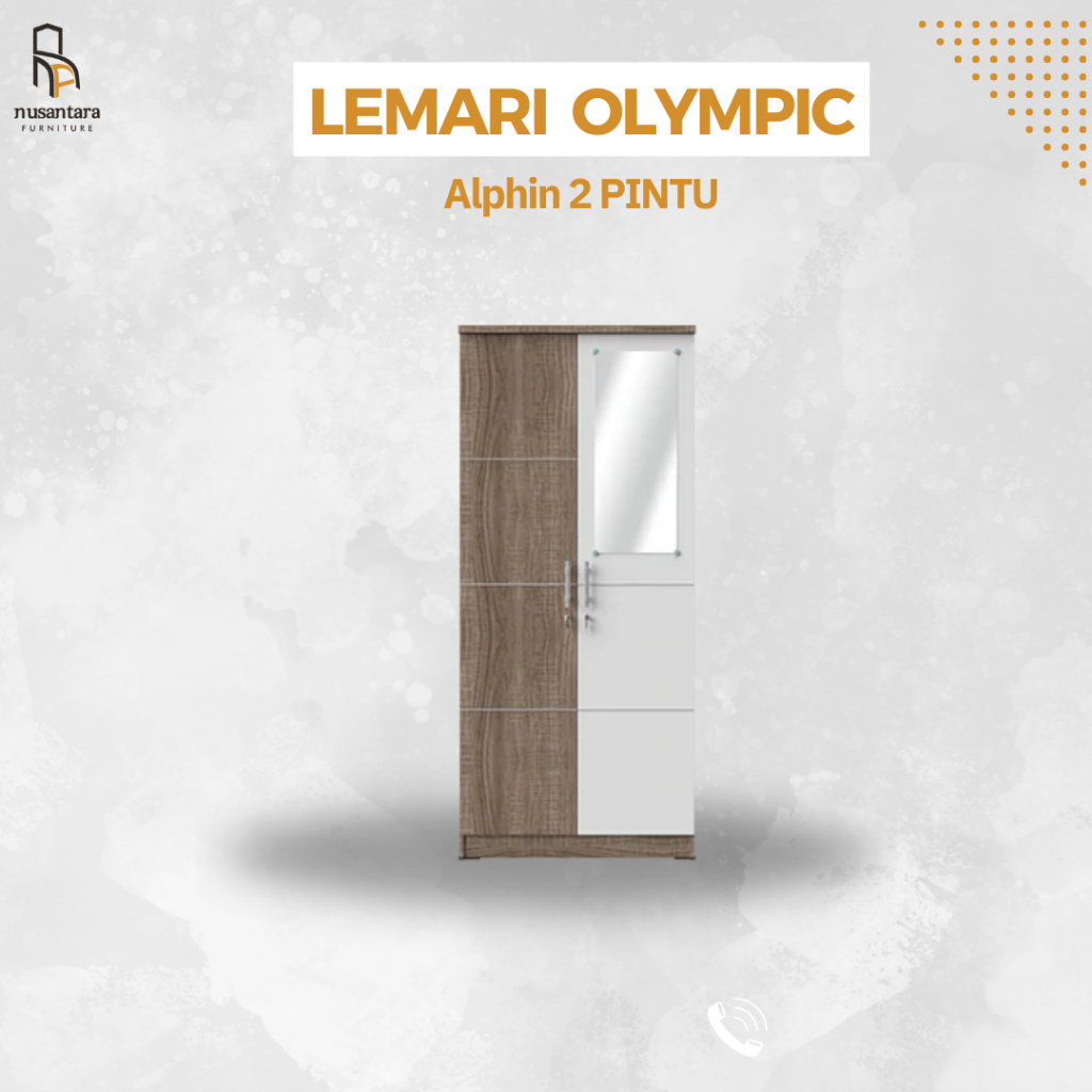 Jual Lemari Baju Olympic Alphin 2 Pintu | Shopee Indonesia
