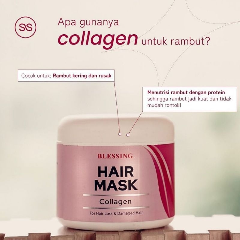 Jual BLESSING Hair Mask Collagen 500gr / Masker Rambut / Best Collagen ...