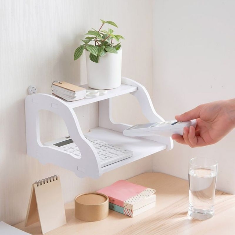Jual Rak Dinding Gantung Serbaguna Tempat router WIFi Set top box DvD ...