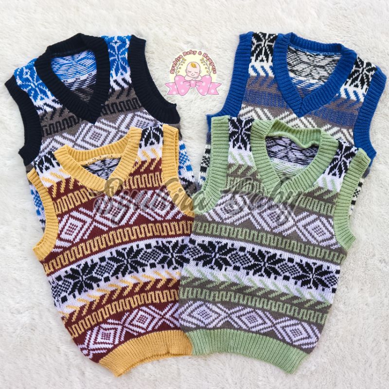 Jual Rompi Rajut Anak Vest Anak Vest Rajut 1-2 Tahun dan 3-5 Tahun ...
