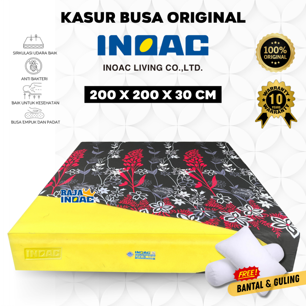 Kasur Busa Inoac Original Density 23 Garansi 10 Tahun - Shop Tokopedia