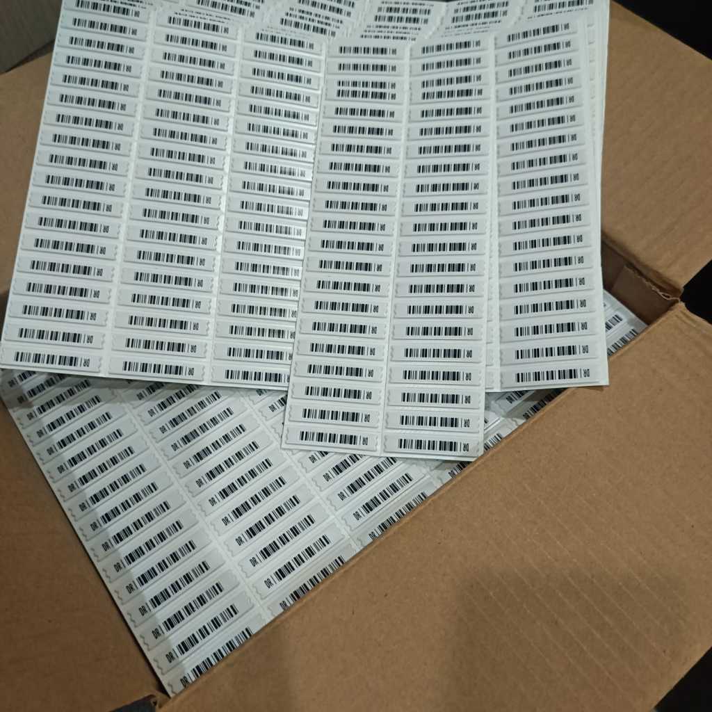 Jual Lable Sensor Alarm AM EAS Sticker Barcode Anti Maling Magnetik ...