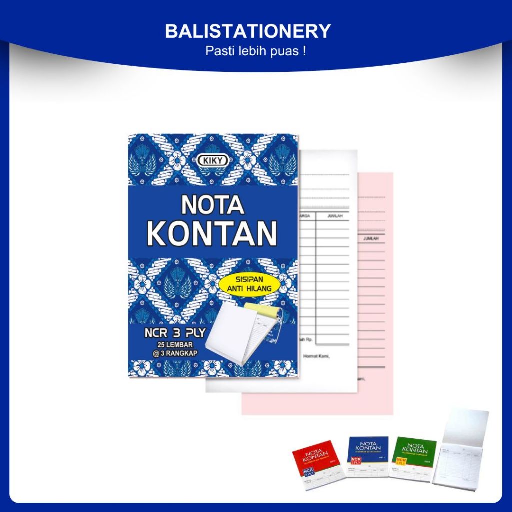 Jual Nota Kontan 3 Ply Besar Rangkap 3 Kiky | Shopee Indonesia