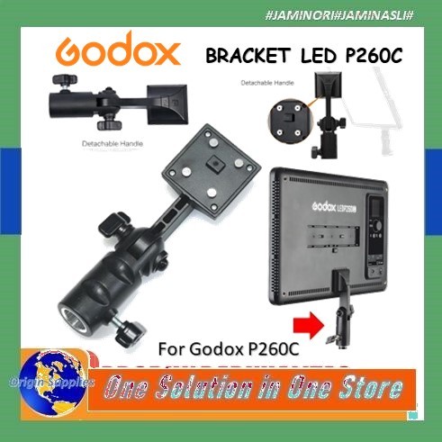 Jual Godox Bracket LEDP260C Bi-Color LED Video Light LEDP 260C LED P260 ...