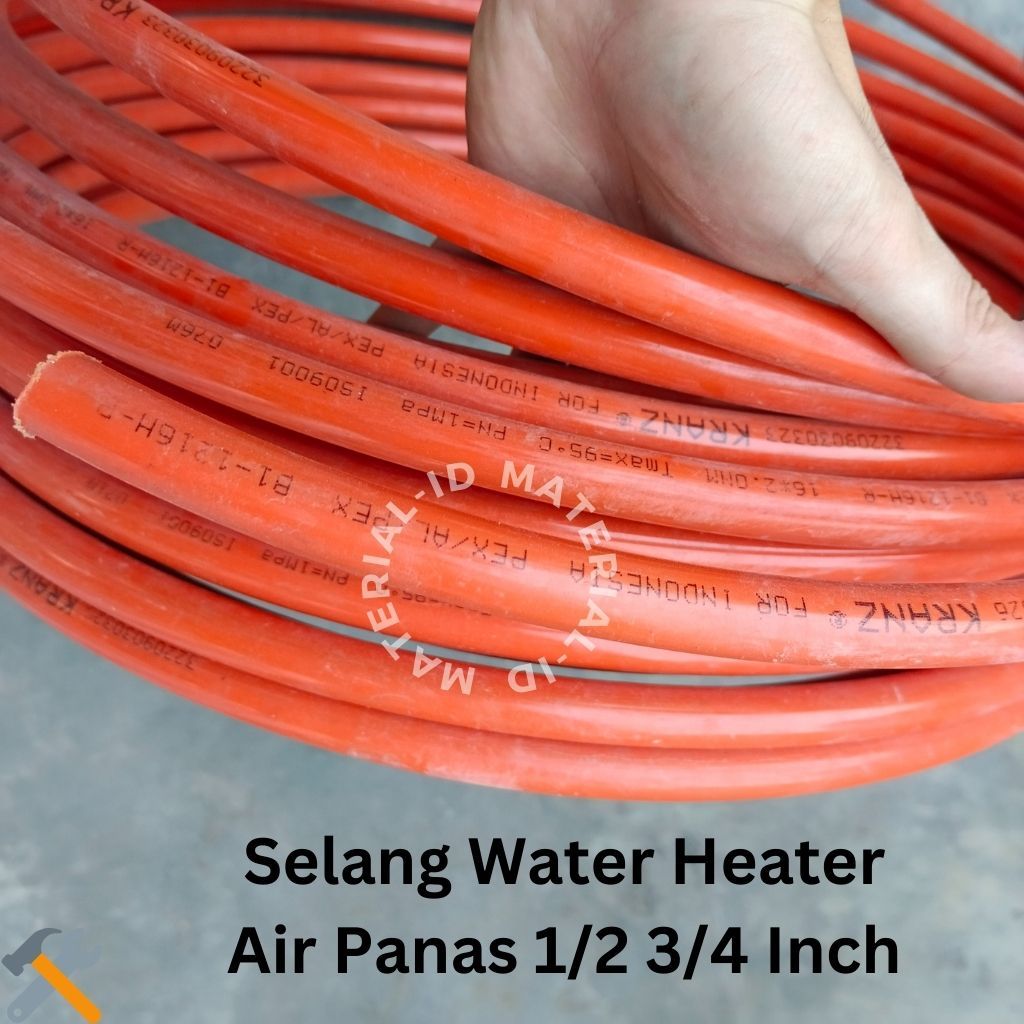 Jual 1 Meter Selang Air Panas Water Heater 1/2 Meter 1/2 Inch 3/4 Inch ...