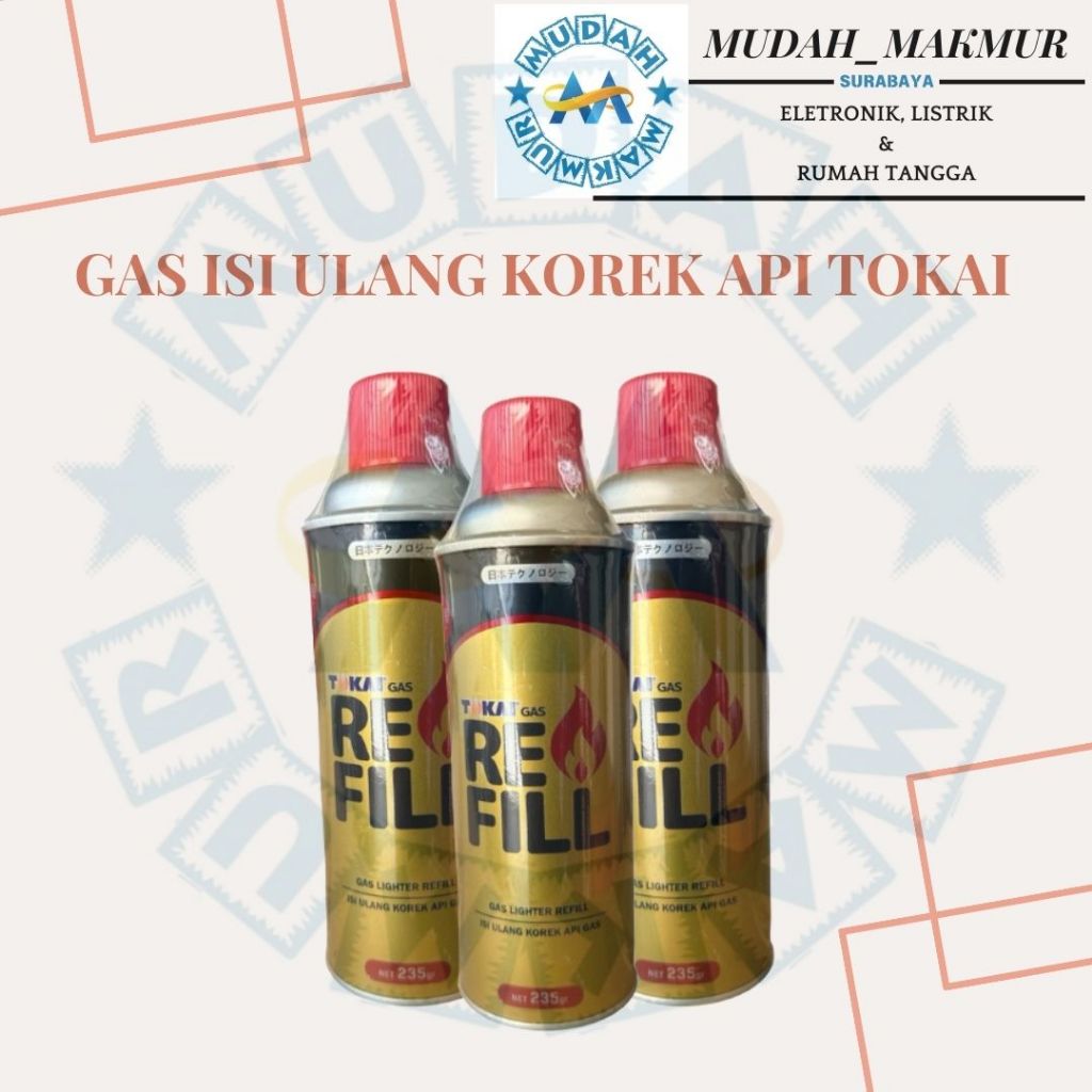 Jual GAS ISI ULANG KOREK API / REFILL TOKAI 235GR / ISI ULANG KOREK ...