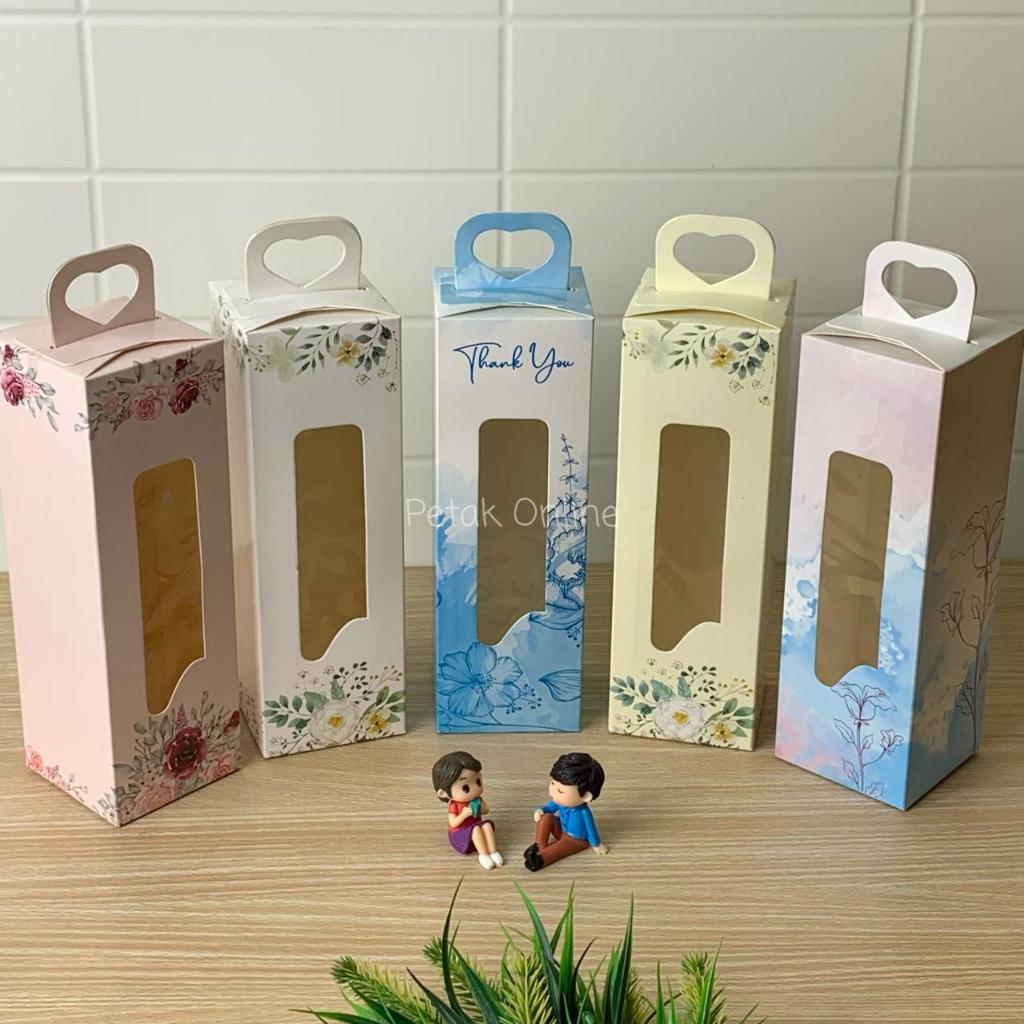 Jual 25 Pcs Box Tenteng Warna Kemasan Botol/ Tumbler 6.5 x 6.5 x 20 cm ...