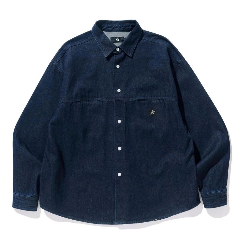 AURALEE★HARD TWIST LIGHT DENIM SHIRTS★1 AURALEE / HARD TWIST LIGHT DENIM SHIRTS BLOUSON - Burnish