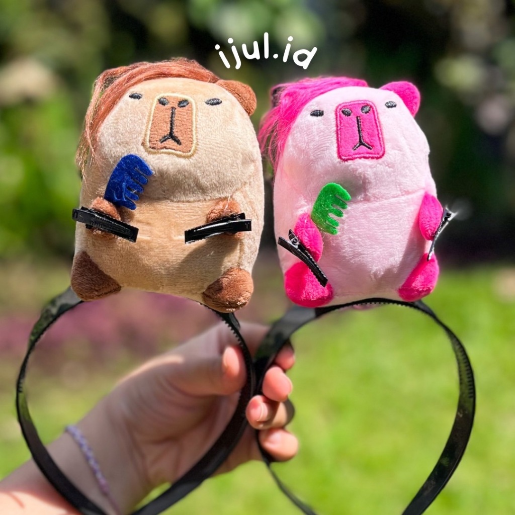 Jual ijul.id | Bando Capybara Jepit Rambut Poni Tuing Tuing Viral Bando ...