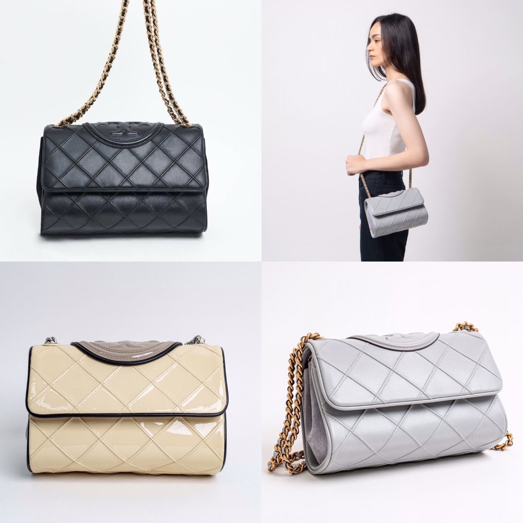 Jual TORY BURCH FLEMING SOFT SMALL SHOULDER BAG DIAMOND PATTERN ORIGINAL Shopee Indonesia