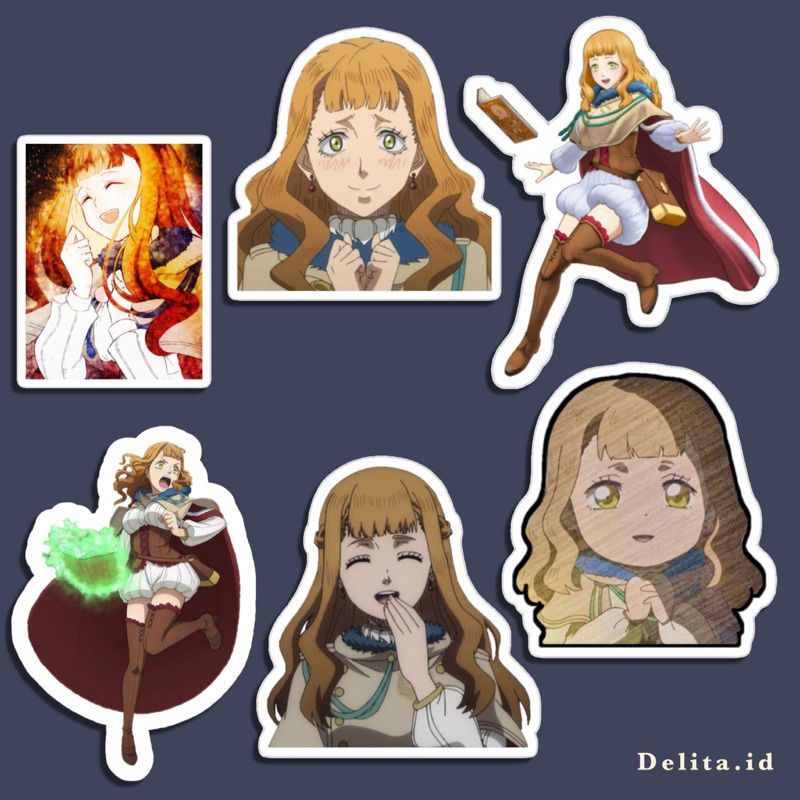 Jual Sticker Anime Black Clover Asta Noelle Silva Yuno Nero Charmy ...