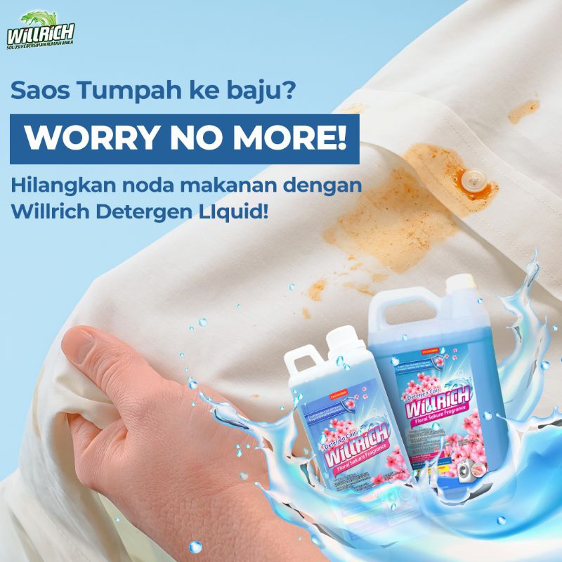Jual 9oi Deterjen Laundry Willrich Berkualitas 5 Liter Instant | Shopee ...