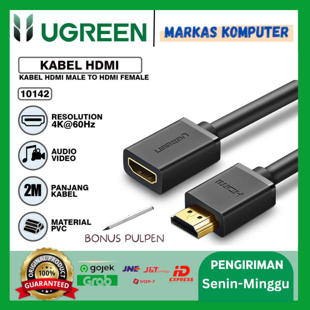 Jual Kabel HDMI Extension UGREEN Perpanjangan HDMI Male To Female ...
