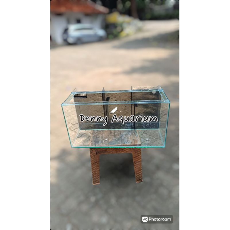 Jual AQUARIUM KACA FILTER BELAKANG UKURAN 60x40x40cm | Shopee Indonesia