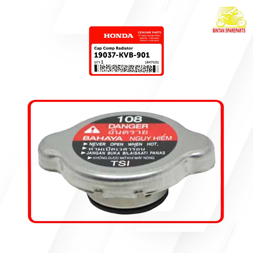 Jual Tutup Radiator Cap Comp Radiator 19037 KVB 901 | Shopee Indonesia
