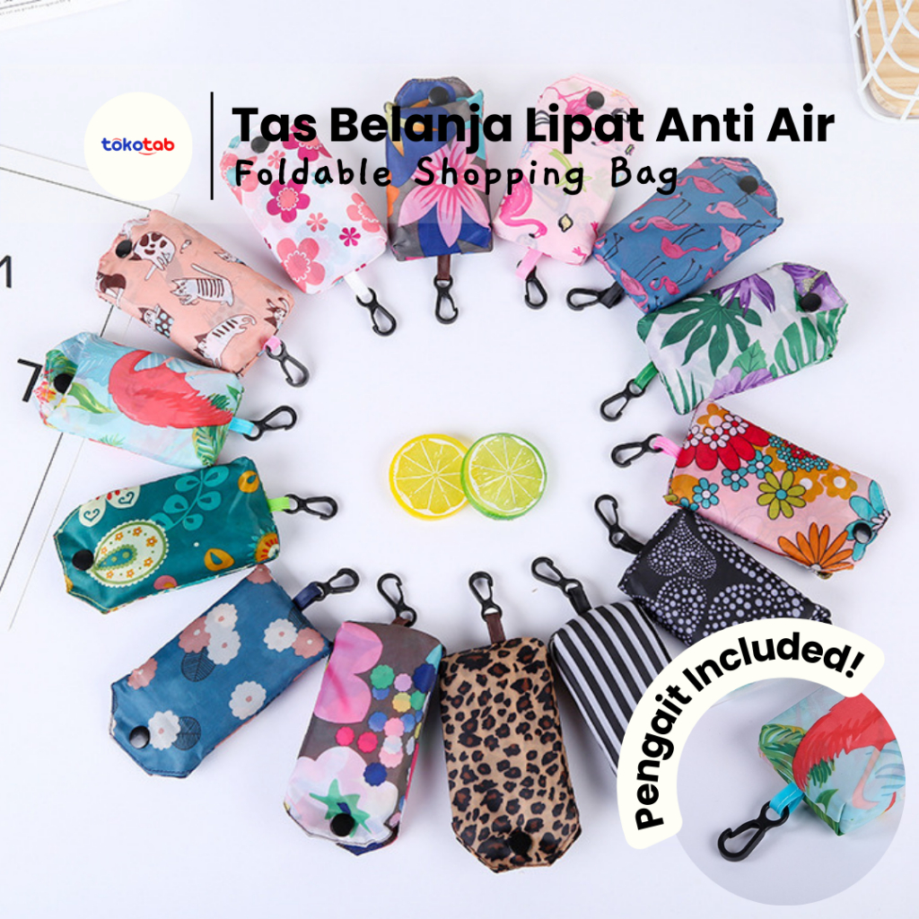 Jual Tokotab - Tas Belanja Polyester Kain Tas Lipat Tas Belanja Lipat ...