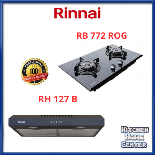 Jual Kompor Tanam Rinnai RB 772 ROG + Cooker Hood RH 127 B Garansi ...