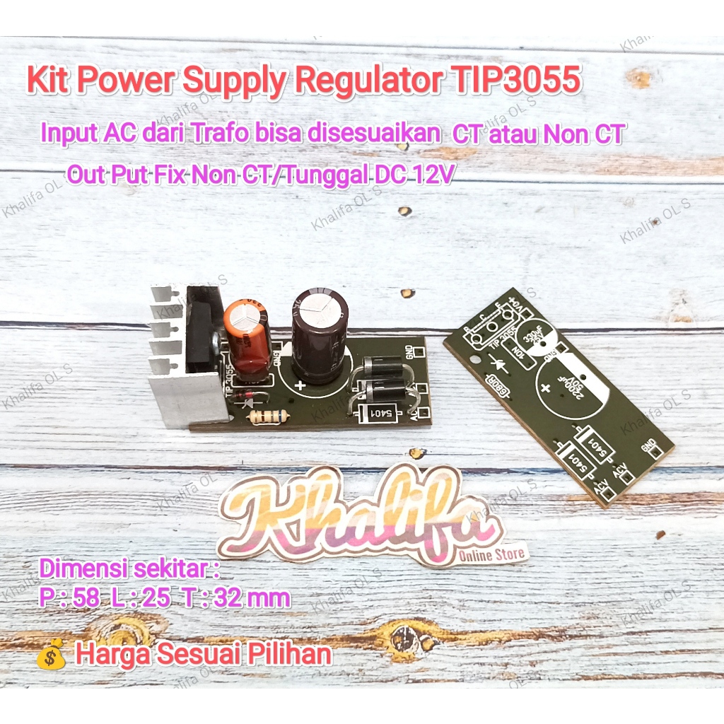 Jual PCB Kit Regulator Regulated PSU Power Supply Suplly Suplay suplai