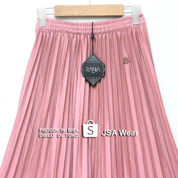 Rok Plisket Polos RANIA ZR JSA Asli Premium Mayung