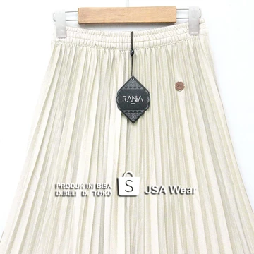 Rok Plisket Polos RANIA ZR JSA Asli Premium Mayung