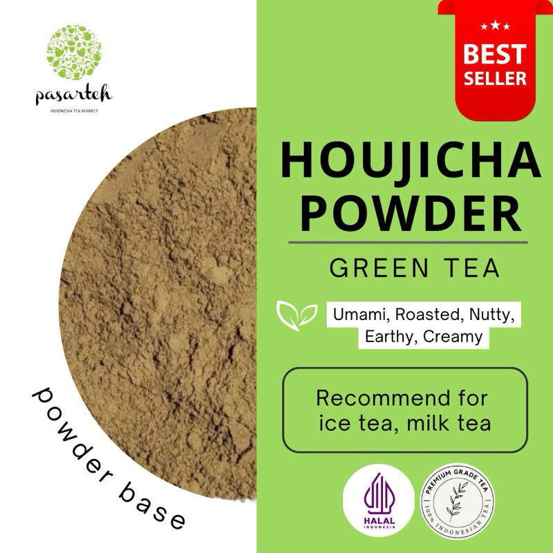 Jual [ pasarteh ] Hojicha Powder | Pure Hojicha | Bubuk Houjicha ...