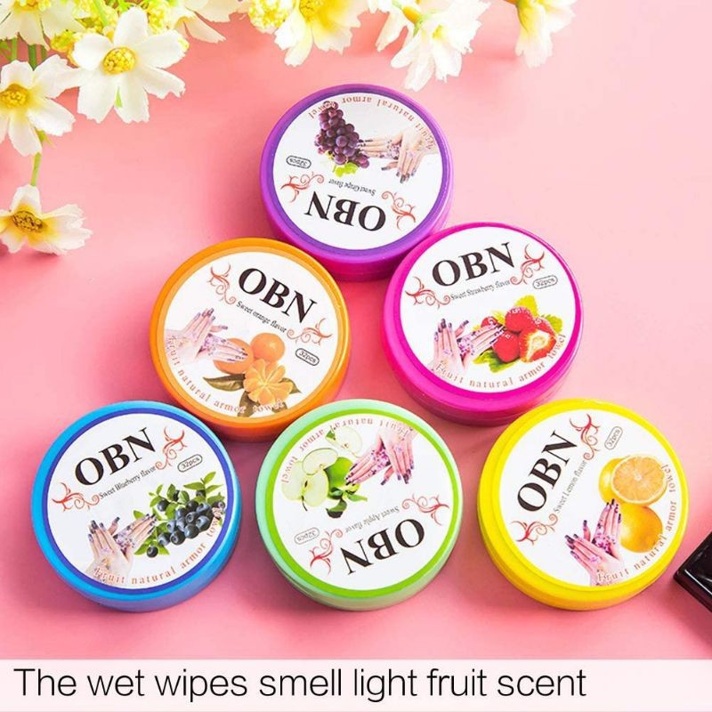 [ 32 Lembar ] Tissue Tisu Basah Penghapus Kutek / Nail Polish Remover Cleansing Wipes / Pembersih Cat Kuku  /  TISU PEMBERSIH KUTEK GEL AROMA BUAH /PENGHAPUS PEMBERSIH CAT KUKU GEL NAIL POLISH REMOVER TISSUE / PEMBERSIH KUTEK OBN/NAIL POLISH REMOVER OBN