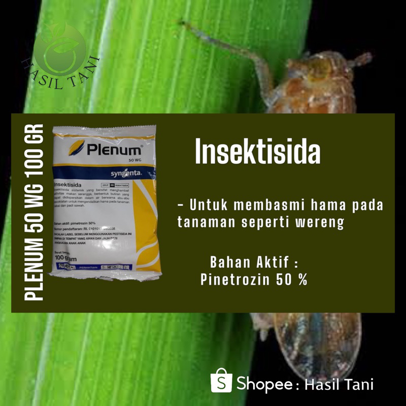 Jual PLENUM 50 WG 100 gr (Pimetrozin 50 %) | Shopee Indonesia