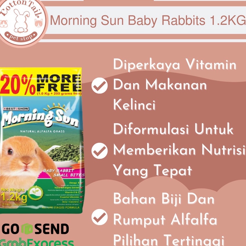 Jual Produk Spesial Morning Sun BABY RABBITS SMALL BITES Rabbit Food ...