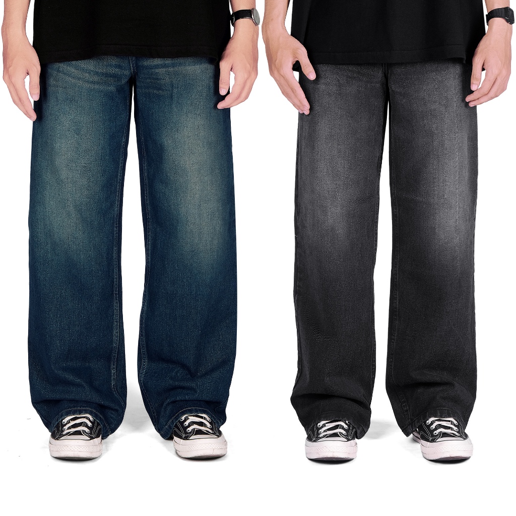 ♡　　slash loose denim pants Jual SLASH WASHED LOOSE DENIM PANTS LIFEFORTODAY | Shopee Indonesia