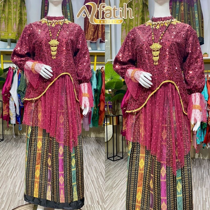 Jual Baju Bodo Organza Sultan Priska Bordir Emas Baju Bodo Lakbu Labbu