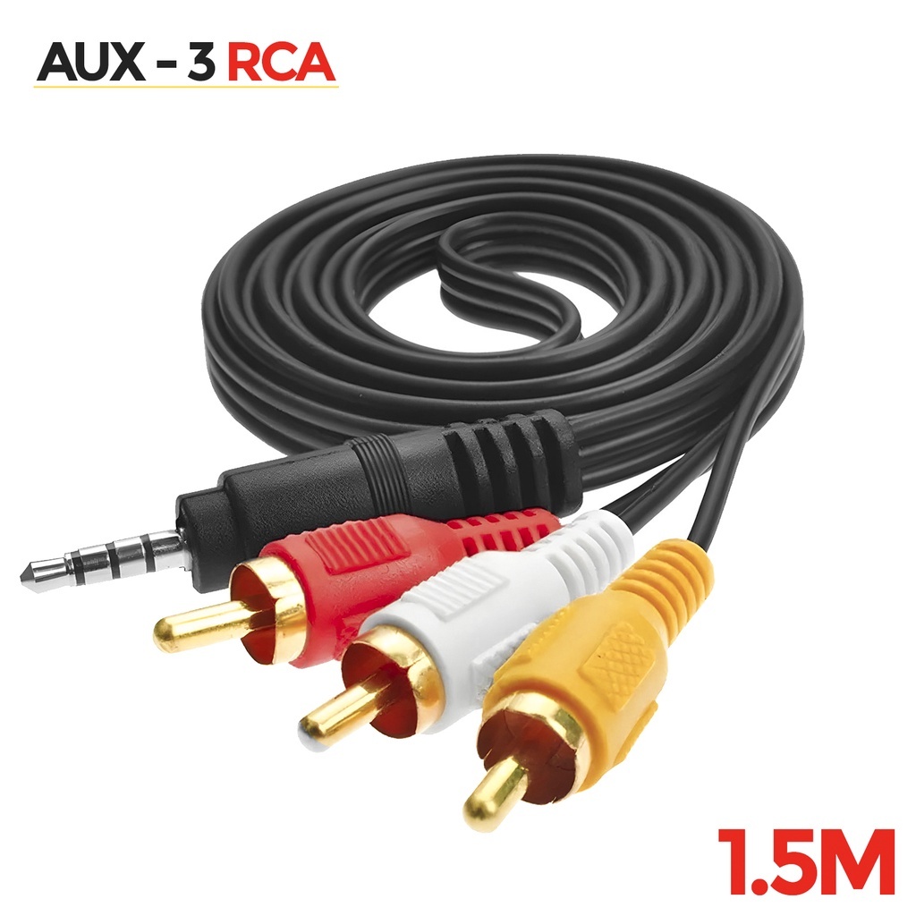 Jual Kabel RCA 1 to 3 Kabel / Kabel RCA Android TV BOX / Kabel RCA STB ...