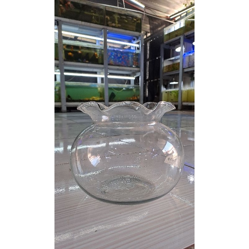 Jual AQUARIUM BULAT 3,7 LITER / FISH BOWL / AQUARIUM KACA BULAT MURAH ...