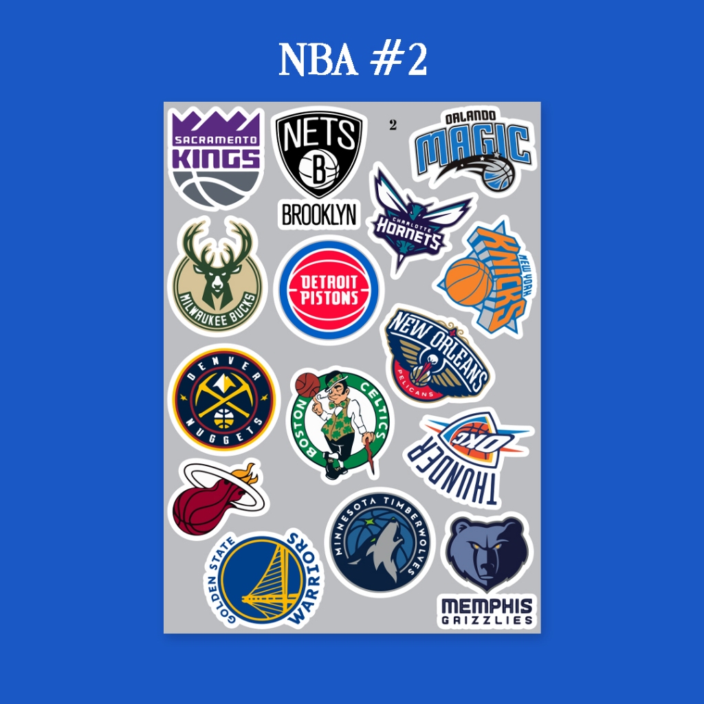 Jual Stiker NBA Sticker Basket Sport Basketball Aesthetic Lucu Stiker ...