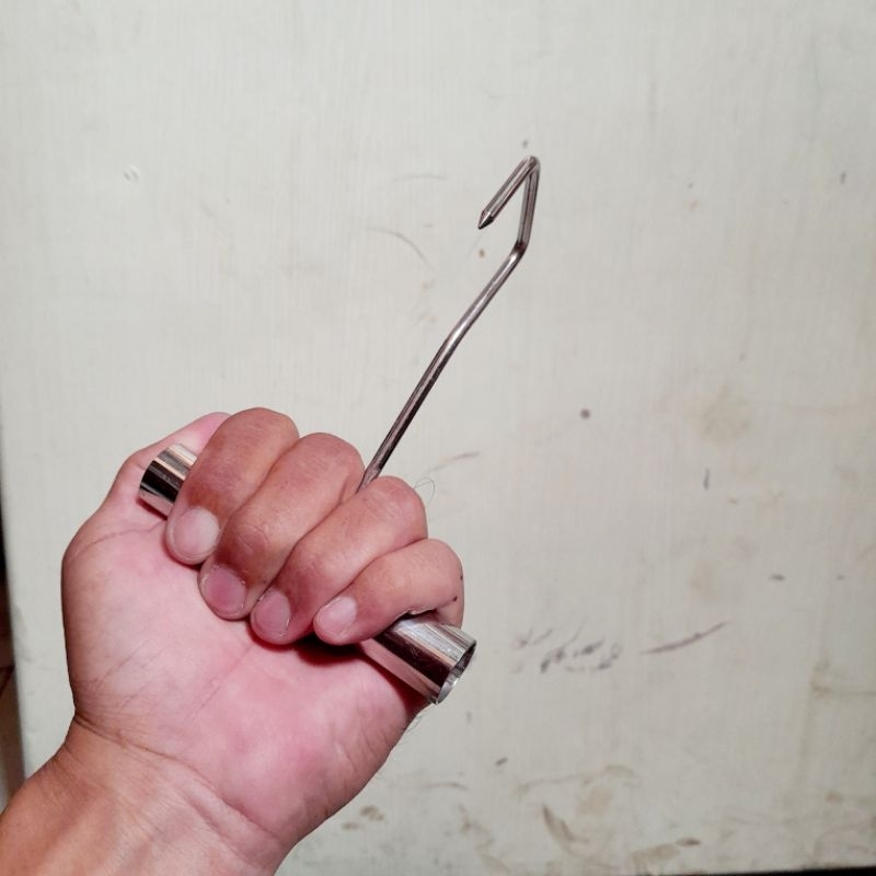 Jual meat hook daging pengait daging seset kulit stainless | Shopee ...