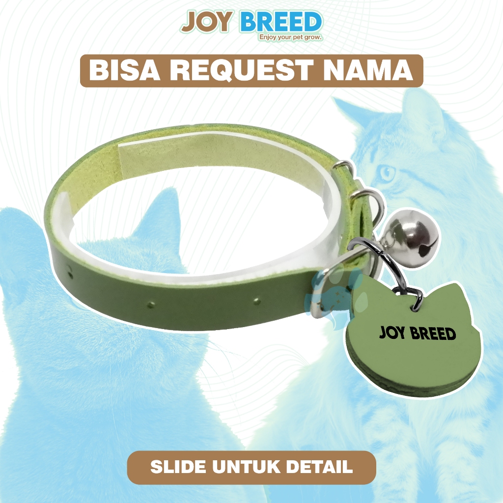 Jual KALUNG KUCING CUSTOM NAMA KULIT SINTETIS KALUNG KUCING BISA DIBERI