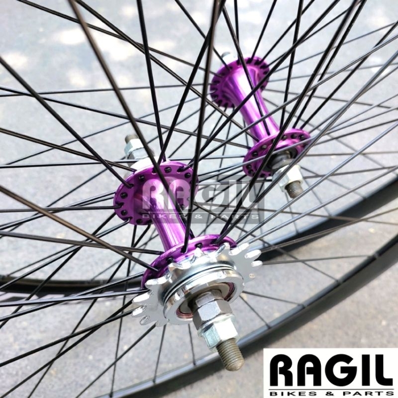 Jual WHEELSET SEPEDA 700C DOLTRAP PLATINUM 3CM 4CM 5CM 700 C VELG RIMS ...