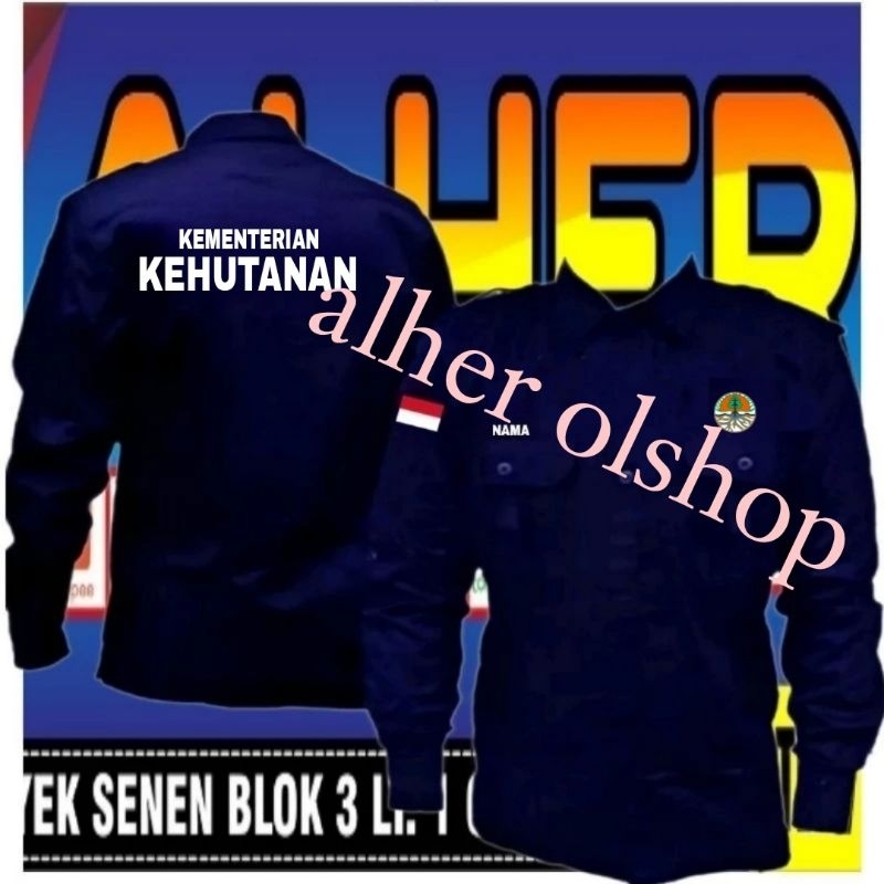 Jual kemeja kementerian kehutanan baju kementerian kehutanan Pdh ...