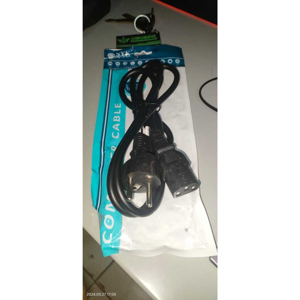 Jual Kabel Power NYK PC Monitor Cpu Panci Listrik Universal 1,5 Meter ...