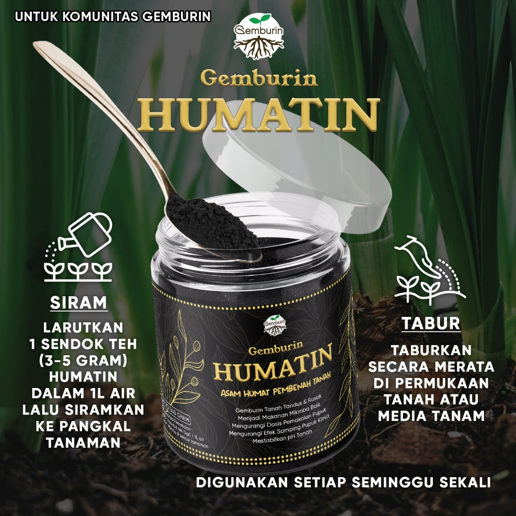 Jual HUMATIN 500Gr Asam Humat Pembenah Tanah Alami / Humic Acid ...