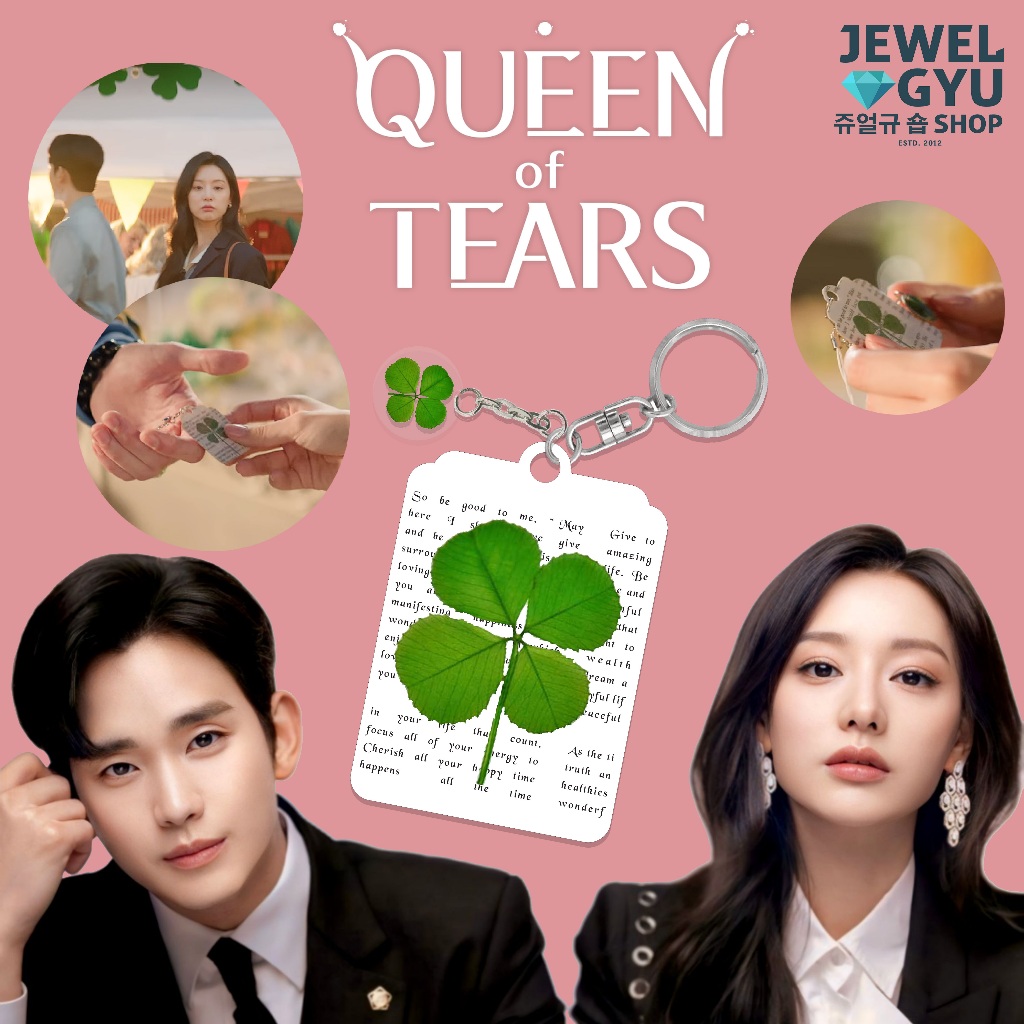 Jual Queen Of Tears Clover Keychain / Gantungan kunci Semanggi QOT Kim ...