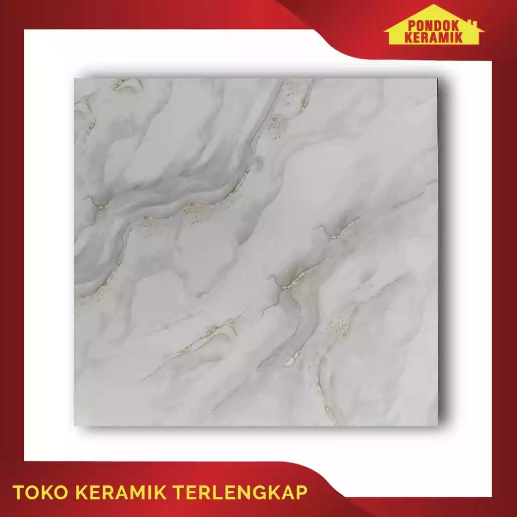 Keramik Lantai Signature 60x60 Chiara Gold Motif Marble Marmer Rectified