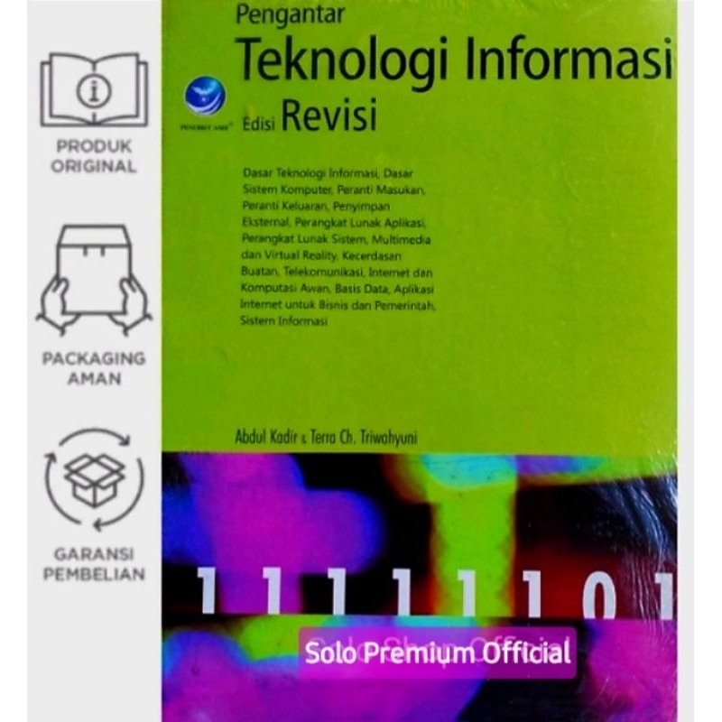 Jual BUKU PENGANTAR TEKNOLOGI INFORMASI Abdul Kadir ANDI | Shopee Indonesia